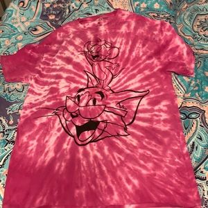 Two shirts. One tie dye and comfortable